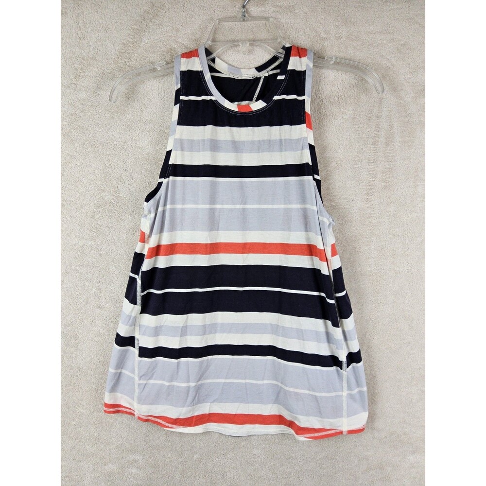 Lululemon Women’s Open Back Sleeveless Striped Tank Top Size 4